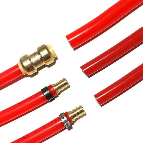 Miniatura 6 de EFIELD Pex-b Tubos con certificación NSF azul y rojo de 1/2 pulgada, 2 x 100 pies (200 pies) de longitud y 4 válvulas de bola de cierre Pex de 1/2