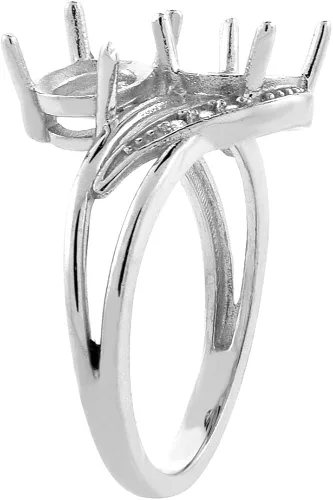 Miniatura 3 de 10K oro blanco Diamante y Garnet Forma Natural Opal 2-stone Anillo Oval 8x 6mm tamaños 510
