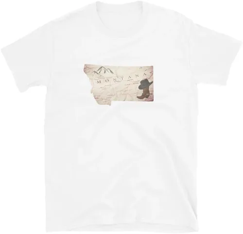 Miniatura 4 de Montana Antique Map - Camiseta de manga corta
