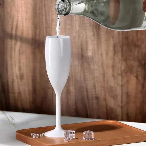 Miniatura 7 de XUWAIDSGN Copas de champán de acrílico Copas de champán para boda Copa de brindis de champán de acrílico Vaso de champán de plástico reutilizable