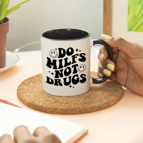 Miniatura 5 de YouNique Designs Funny Guy Mugs, taza de café divertida para hombres, taza de café traviesa para él, taza milf, taza milf, taza de café de elefante