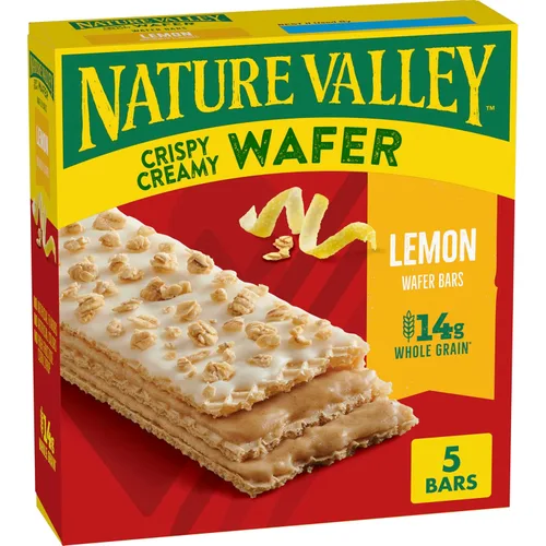 Miniatura 12 de Nature Valley Barras de Waffle Cremosas y Crujientes, Arándano, Grano Entero, 5 Barras, 6.5 oz