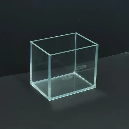 Miniatura 2 de AWXZOM Pequeño Tanque Nano Alto Sin Montura, Tanque de Peces de Vidrio, Tanque Betta (0.7 Galones, 5.9x4.3x5.1in/15x11x13cm)