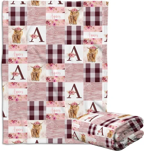 Miniatura 22 de Mantas con estampado de vaca, mantas occidentales para bebés, mantas de bebé vaquero, mantas de bebé personalizadas para niñas y niños, Cosas