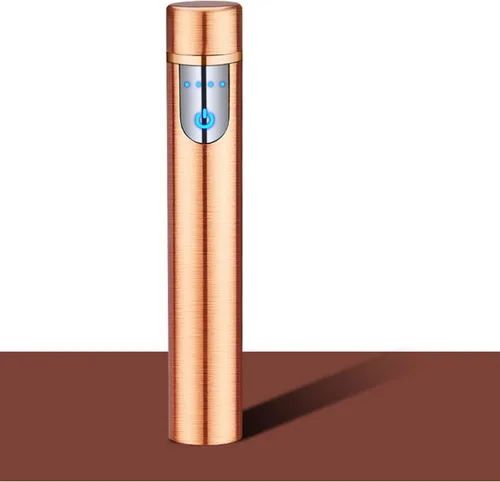 Miniatura 7 de Encendedor electrónico, mini tira cilíndrica recargable por USB, sin llama, resistente al viento, actualización eléctrica, encendedor inteligente