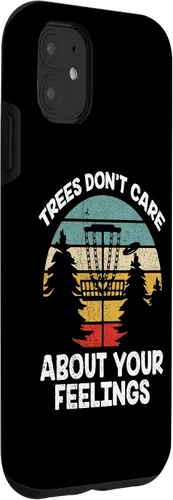 Miniatura 3 de Funda para iPhone 11 Trees Dont Care About Your Feelings Disc Golf Player Case