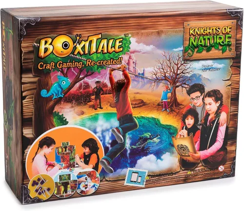 Juego interactivo de manualidades con aplicación – Aventura de caballeros de la naturaleza para niños y niñas, juegos para niños fáciles de jugar,