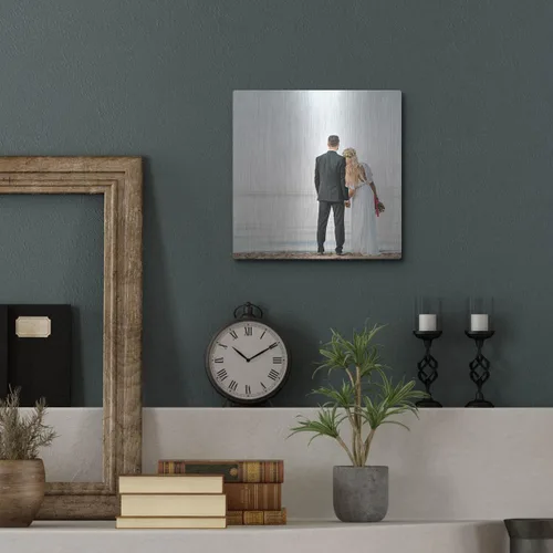Miniatura 7 de Tu foto o imagen impresa en arte de pared de metal personalizado, 12 x 12 pulgadas