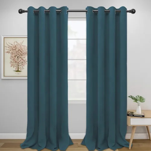 Miniatura 239 de Easy-Going - Cortinas opacas para dormitorio, aislamiento térmico sólido con ojales, cortinas de ventana para reducción de ruido, cortinas