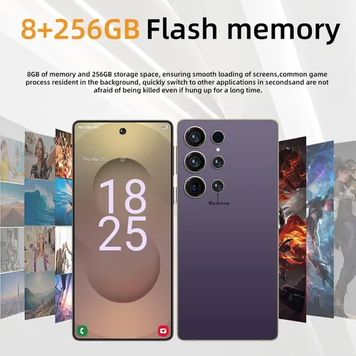 Miniatura 2 de Teléfonos desbloqueados 5G, HD de 6.9 pulgadas, batería de 8000 mAh, 8+256 GB, teléfono inteligente Android 15.0, cámara de 72+108 MP, lápiz óptico
