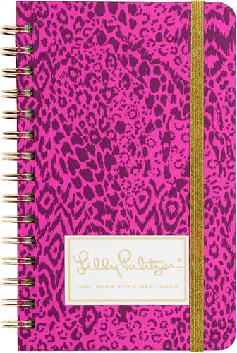 Miniatura 2 de Lilly Pulitzer Agenda diaria 2024, agenda mediana de enero de 2024 a diciembre de 2024, agenda semanal con calendario mensual, calcomanías