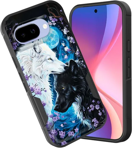 Miniatura 30 de Funda para Pixel 6A, funda híbrida de doble capa resistente a prueba de golpes de policarbonato duro de silicona suave TPU para Google Pixel 6A