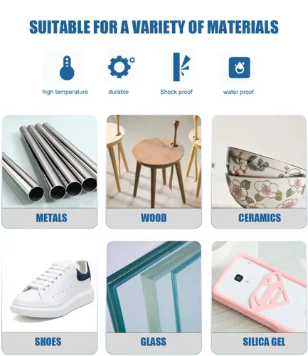 Miniatura 5 de Super pegamento transparente ultra fuerte, tubos de 0.11 onzas, adhesivo instantáneo perfecto para cerámica, madera, metal, goma, plástico, vidrio