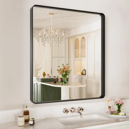 Miniatura 76 de Espejo de baño LED de 72 x 36 pulgadas, retroiluminado y frontal iluminado, espejo de tocador grande iluminado con luces, antiniebla, regulable
