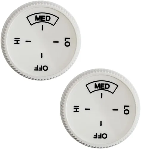 Miniatura 9 de 2 piezas de zócalo calentador termostato control de temperatura perilla de dial de repuesto de placa base de repuesto