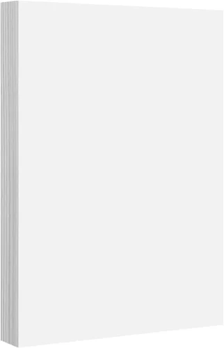Cartulina grande blanca en blanco de 12 x 18 pulgadas, papel grueso de peso medio de 65 libras (6.21 oz/m²), 50 hojas por paquete
