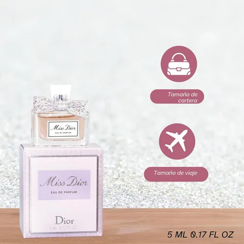 Miniatura 5 de Miss Dior Eau de Parfum Mini Splash para mujer, 0.17 onzas