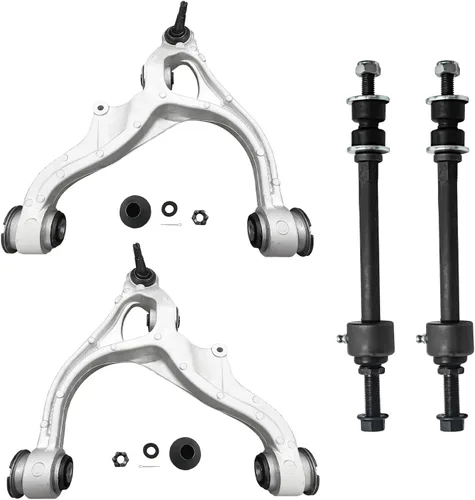 Miniatura 132 de Detroit Axle - AWD Kit de brazos de control delanteros de 4 piezas para Chrysler 300 2005-2023 Dodge Charger 2017-2023 Challenger 2017-2023, 2