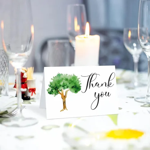 Miniatura 7 de Fumete Juego de 50 tarjetas de agradecimiento funerarias con sobres y calcomanías, tarjetas de agradecimiento de condolencias con mensaje