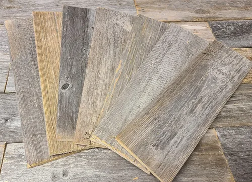 Miniatura 9 de Tablones de madera reciclada rústica desgastada para manualidades, proyectos y decoración (6 tablones de 36 pulgadas de largo)
