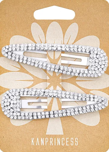 Miniatura 18 de KANPRINCESS Pinza para el pelo, 2 piezas de diamantes de imitación de 2.4 pulgadas, color plateado, pasadores de pelo para mujeres y niñas, novia