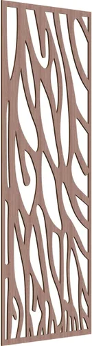 Miniatura 100 de 9 3/8"W x 24 3/8"H x 1/4"T Bristol Decorativos Paneles de Pared de Madera Calado, Cereza