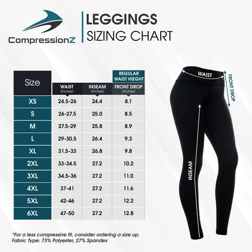Miniatura 6 de CompressionZ - Leggings de compresión de cintura alta para mujer, para yoga, correr, gimnasio y entrenamiento diario, pantalones deportivos