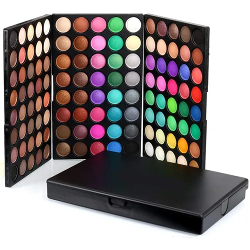 Miniatura 3 de Pure Vie - Paleta de sombra de ojos de 120 colores, profesional de larga duración, impermeable, mate, altamente pigmentos, brillantes, brillantina