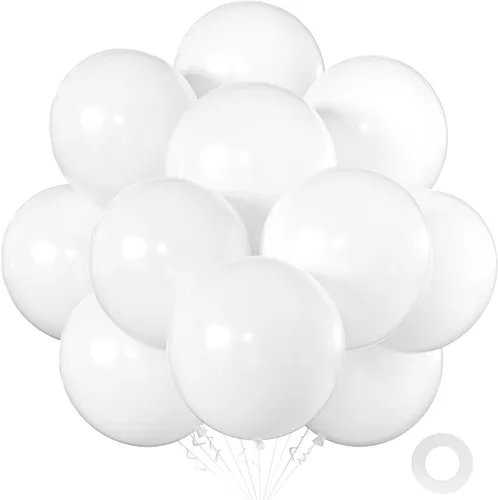 Miniatura 59 de KALOR Globos color morado ceniza de 18 pulgadas, 10 globos de látex mate, globos redondos grandes para bodas, baby shower, fiestas de cumpleaños
