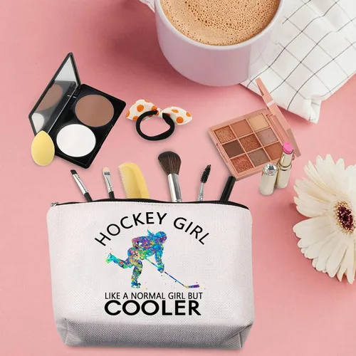 Miniatura 5 de TSOTMO Bolsa deportiva con cremallera para hockey sobre hielo, diseño de hockey sobre hielo, como una bolsa normal pero más fresca para mujer