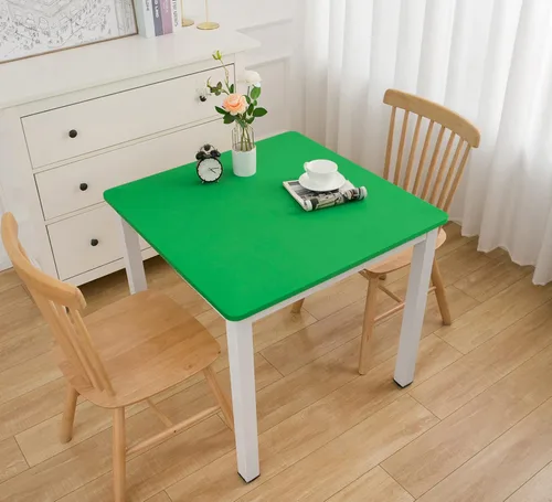 Miniatura 33 de Wolkemer Mantel Redondo Ajustado de 2 Pies de Spandex Elástico Cubierta para Mesa de Cóctel Borde Elástico Negro Cubierta Superior de Mesa