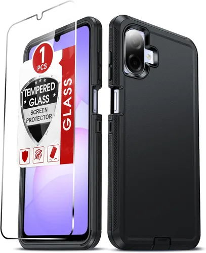 Miniatura 54 de LeYi Funda compatible con Samsumg Galaxy A05 4G: Galaxy A05 4G con resistente a los golpes, 3 en 1 de cuerpo completo, protección resistente