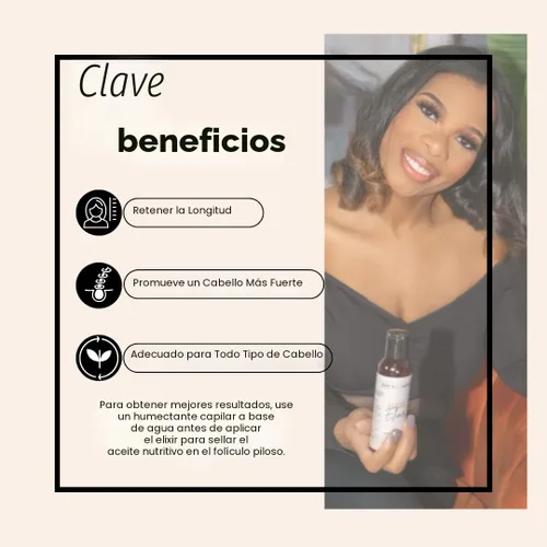 Miniatura 3 de BASK & LATHER Elixir - Aceite fortalecedor del cabello, aceite de ricino negro jamaicano, para volumen, grosor, desenredar, de encrespamiento