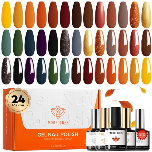 Miniatura 32 de Modelones Kit de estampado de uñas a cuadros de 16 piezas, sello de punta francesa, esmalte de gel de pintura blanca y negra, a prueba de polvo