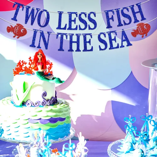 Miniatura 4 de Cartel Two Less Fish in the Sea, decoración de fiesta de compromiso, playa, boda, fiesta, fiesta náutica, despedida de soltera, divertidas