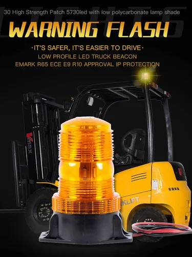 Miniatura 4 de TOPKU 30 luces LED ámbar para carretilla elevadora, luces estroboscópicas de advertencia de seguridad ultra visibles, ideal para carretillas