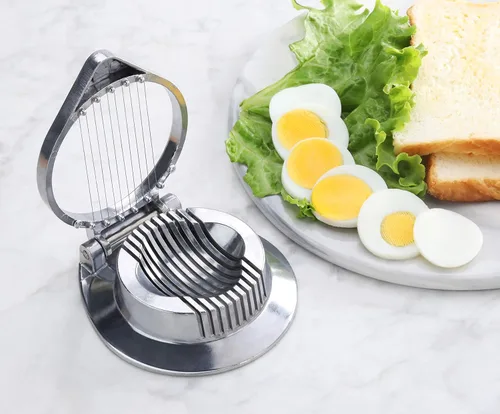 Miniatura 5 de New Star Foodservice 36459 Cortador de huevos de aluminio de grado comercial, cortador de hongos con alambre de acero inoxidable (solo lavado a mano)