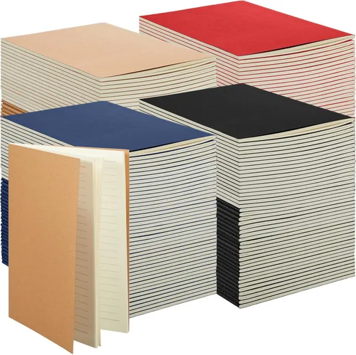 Miniatura 14 de Mimorou 100 piezas de cuadernos diarios a granel - Cuadernos kraft de tapa blanda A5 pequeños de 5.5 pulgadas x 8.3 pulgadas con 60 páginas 30 hojas