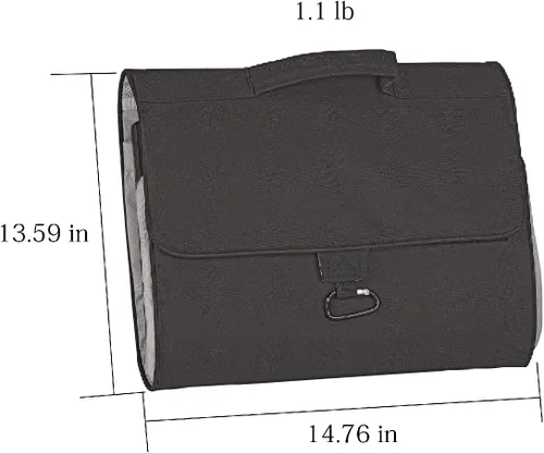Miniatura 3 de Bolsa de almacenamiento multiusos para accesorios de aspiradora, negro, bolsa, unisex, cierre de cremallera, asa de clip, correa para el hombro, 15