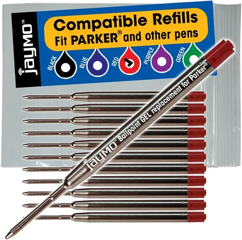 Miniatura 8 de Repuestos compatibles con pluma Parker, paquete de 6 unidades, Azul Gel Gel Parker Azul - 6