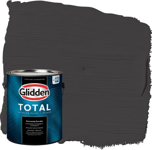 Miniatura 94 de Glidden Pintura Interior + Imprimación: Gris/Plata Antigua, Una Capa, Satinado, 1 Galón
