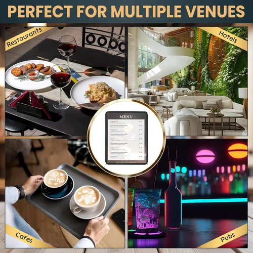 Miniatura 6 de 8.5 x 11 Pulgadas Cubiertas de Menú, Paquete de 10 1 Página 2 Vistas Fundas de Menú con Vista Clara Soporte de Menú para Cocina, Suministros