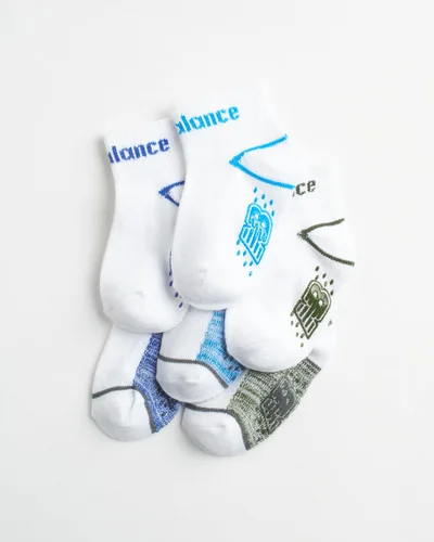 Miniatura 2 de New Balance Calcetines para bebé, paquete de 12 calcetines antideslizantes de corte de cuarto (bebébebé)