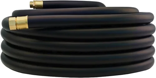 Miniatura 49 de Guitrees Leader Manguera de jardín de 15 pies x 5/8 pulgadas, manguera de agua corta resistente, accesorios macho a hembra, trenzado de cinco capas