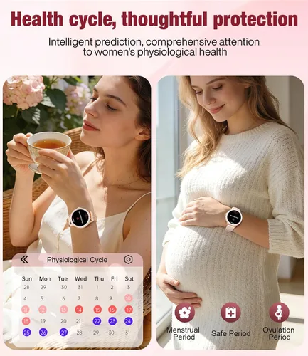 Miniatura 6 de LIGE Relojes inteligentes para mujer (respuesta Bluetooth/Hacer llamadas), reloj inteligente con pantalla de 1.27 pulgadas, batería de 300 mAh