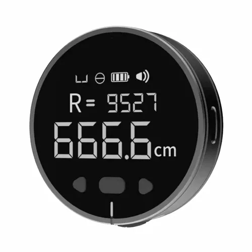 HomeMagician - Cinta métrica digital electrónica de 324 pies con pantalla LCD, regla digital recargable, pequeña herramienta de medición inteligente