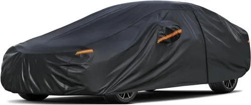 Miniatura 28 de Kayme Funda de automóvil de 6 capas para Audi A4 Sedan (2011-2023), impermeable para todo tipo de clima, cubierta exterior completa, protección