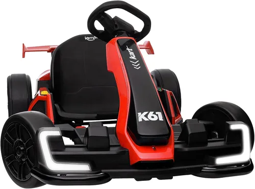 Miniatura 8 de KerryYoo K61 Go Kart - Kart eléctrico de deriva con asiento de longitud ajustable, juguete de paseo al aire libre de 24V con 4 modos de velocidad