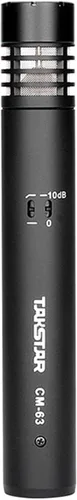 TAKSTAR Micrófono de instrumento con clip, condensador cardioide micrófono de instrumento profesional, micrófono de cabeza de sonido de diafragma