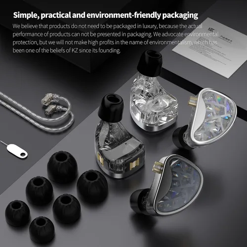 Miniatura 9 de KZ AS24 - Auriculares con monitor intrauditivo con controladores 24BA, auriculares IEM de alto rendimiento con 8 interruptores de sintonización